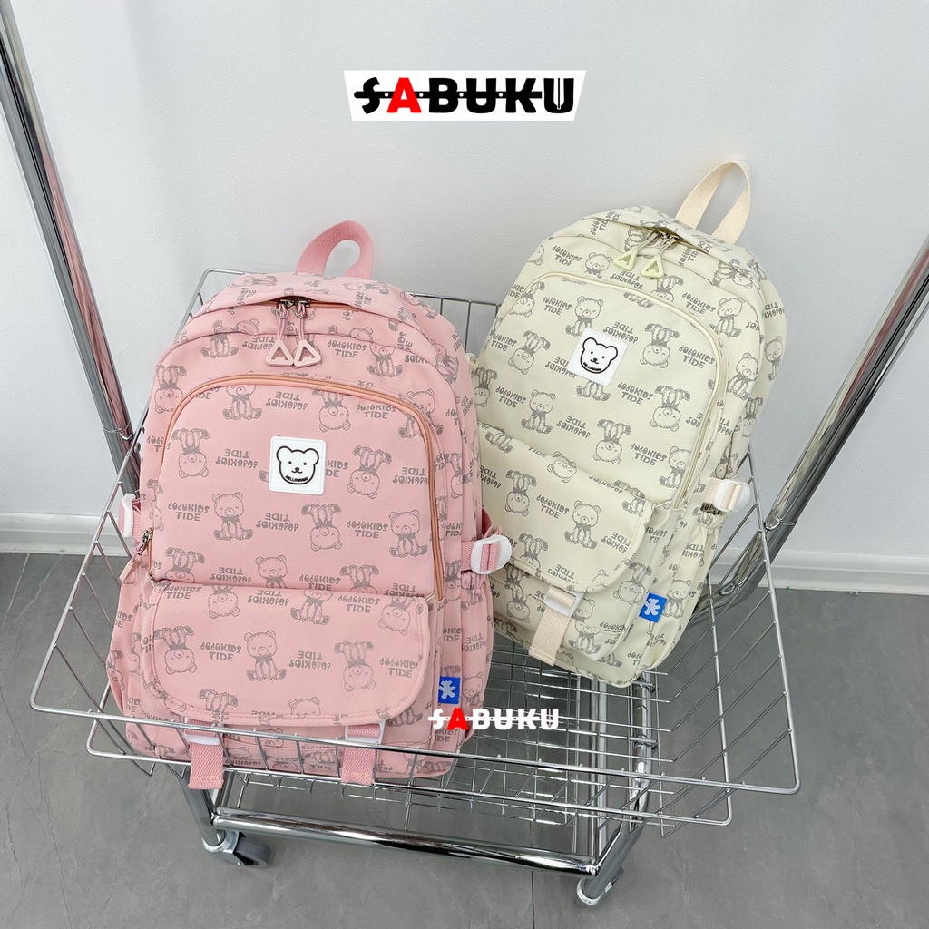 Tas Ransel Sekolah Tas Sekolah SD SMP SMA Pria Wanita Tas Punggung Backpack Fashion Motif - 276