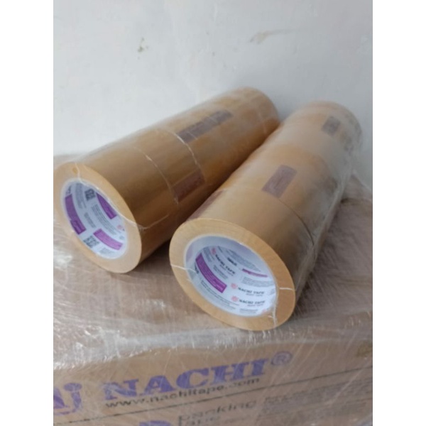 

(1 pcs) OPP packing tape/ lakban Nachi 48mm x 100 yard Coklat