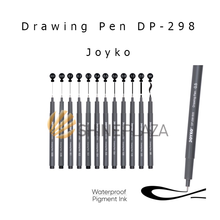 

Drawing Pen Joyko DP-298 - Spidol Pulpen Pena Gambar Hitam Joyko Satuan