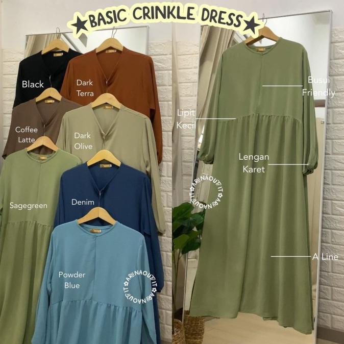 Basic Crinkle Dress By Aruna Outfit
