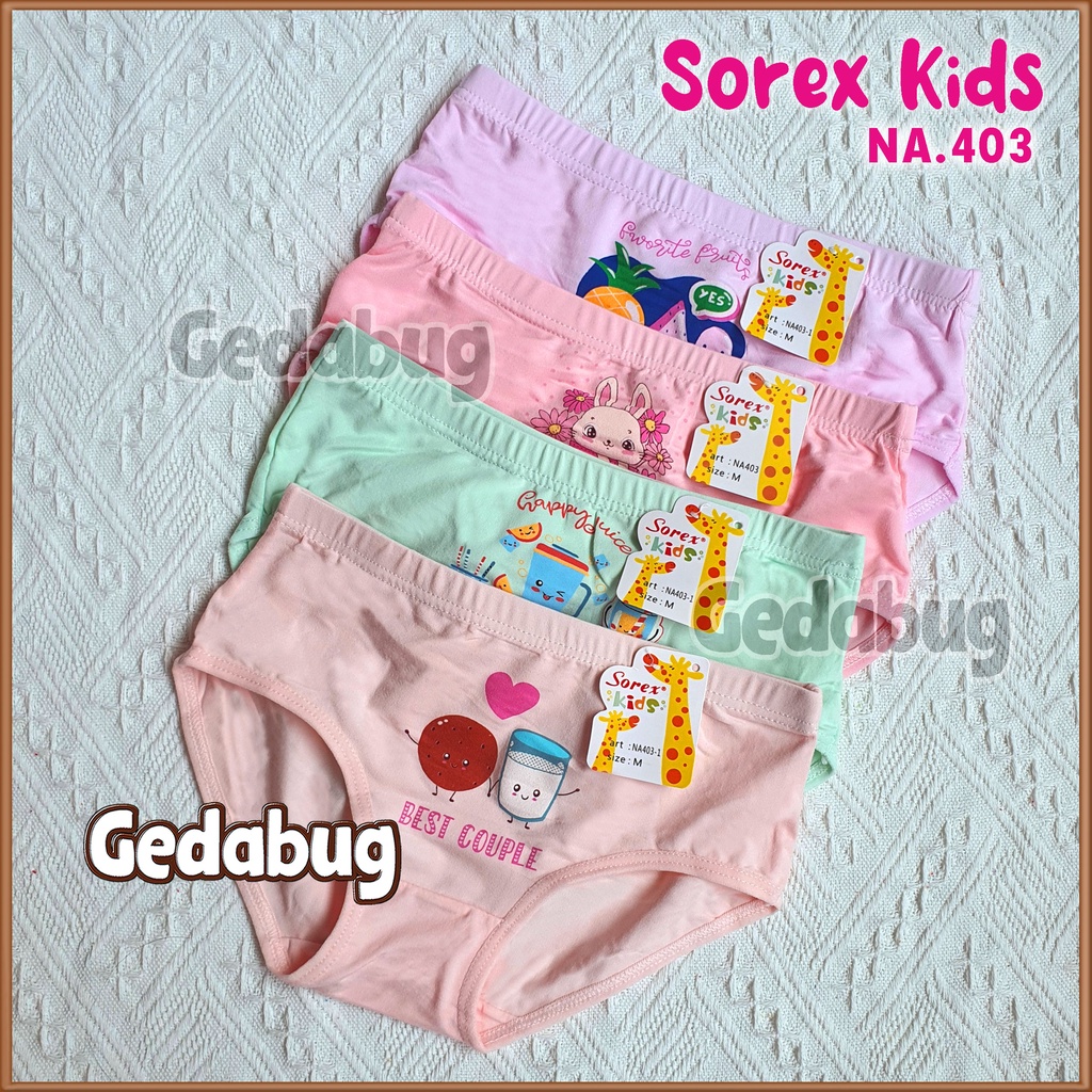 3 Pcs - CD Anak Sorex NA403 - NA 403 Remaja Perempuan Girl Supersoft | Gedabug