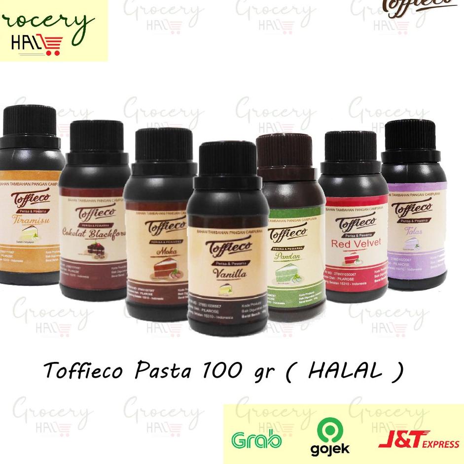 

[PRODUK YKAUV] TERLENGKAP! PASTA TOFFIECO / TOFFIEKO 100 GRAM ( VANILLA / RED VELVET / PANDAN / MOCCA / DLL ) M7B