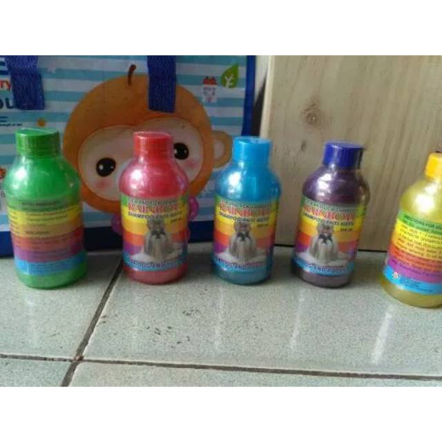 Rainbow Dog Shampoo 250ml - Shampoo Anti Kutu Anjing Shampoo Anjing Pembasmi Kutu Tungau Telur Larva