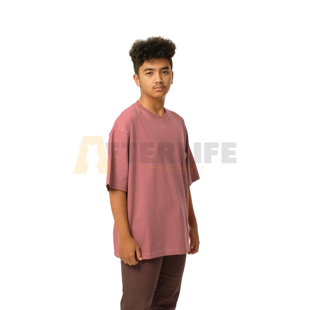 Pocket Basic Tshirt Oversize | Kaos Polos Pocket Katun 24s - AFTERLIFE