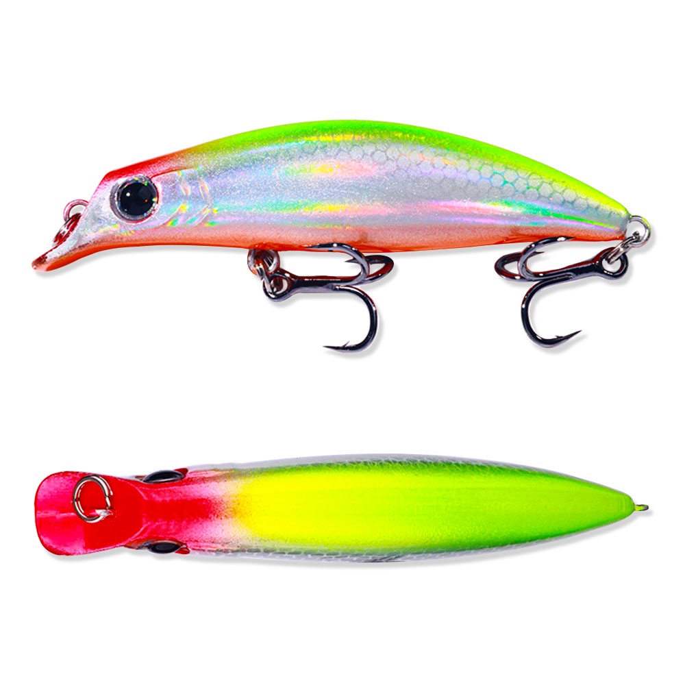 Hengjia 1Pcs Laser Wobbler Umpan Pancing Ikan Kecil Keras Buatan Umpan 7.9CM 7.4G Crankbait Ikan Gurame Umpan bass Untuk Memancing Tackle Lure