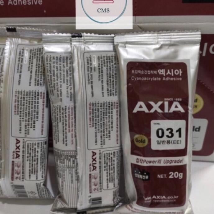 

6UU♚ Lem Axia / Lem Sepatu Axia Cyanoacrylate Adhesive 031 Gold Terlaku