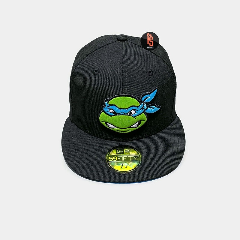 TOPI NEW ERA ORIGINAL 5950 LEONARDO NINJA TURTLES TMNT BLACK