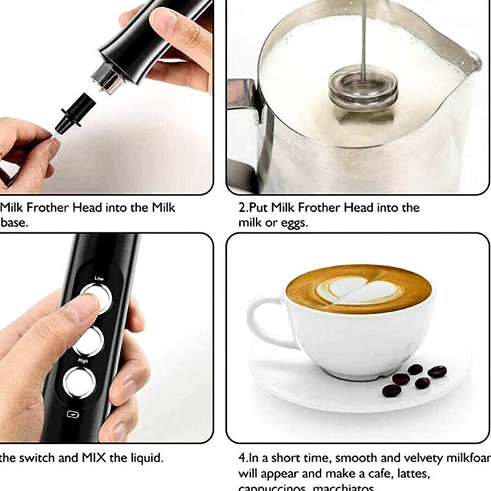 Jual ERV168 Kaikki Further Mixer Mini Hand Mixer Coffee Mixer Hand