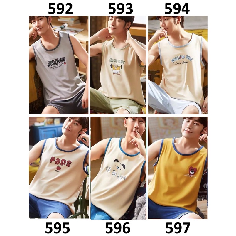 Baju Tidur Pria Tanktop Casual