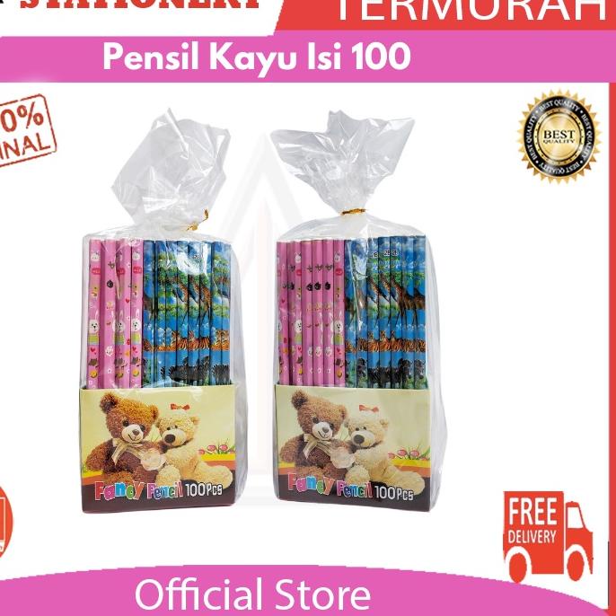 

ジ Pensil kayu alat tulis 2b fancy unik pencil isi 100pc goodie bag gift pencil Hot Sale