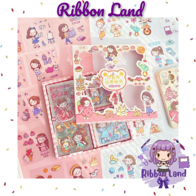 

(100 lembar) Stiker PVC Kilat Dekorasi Banyak Pilihan Kartun Aesthetic DITA