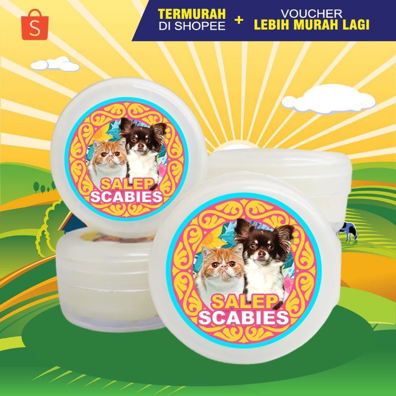 SALEP SCABIES MINI - Obat Jamur Scabies Gudik Kudis Obat Gatal Oles Kucing Anjing Kelinci Hamster AMPUH MURAH