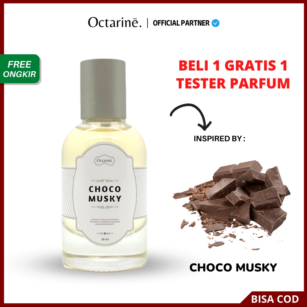 Parfum Wanita Pria Tahan Lama Aroma Coklat Manis Lembut by Octarine - Inspired by CHOCO MUSKY | Parfume Farfum Perfume Minyak Wangi Cewek Cowok Murah Original