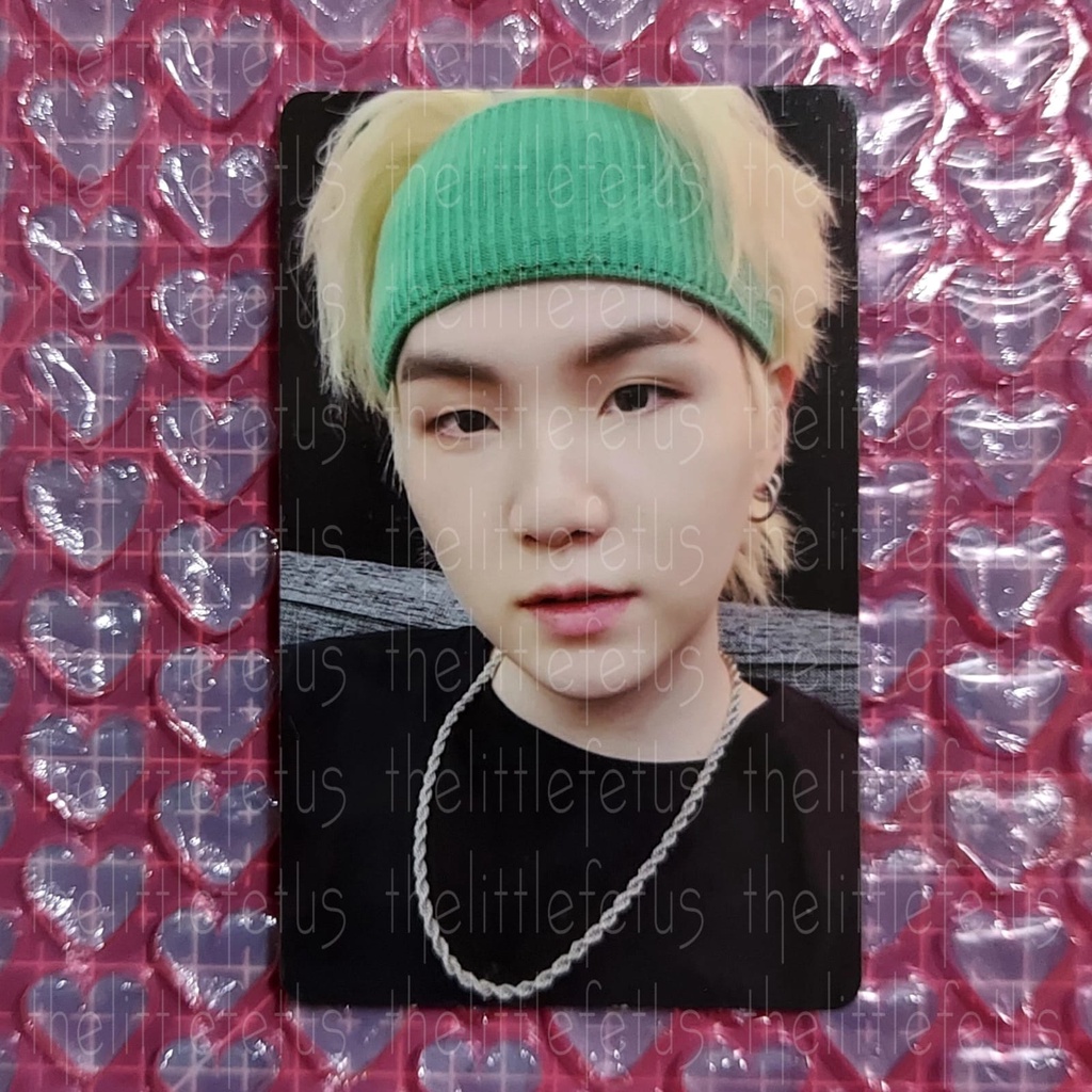 [BACA DESKRIPSI] PHOTOCARD OFFICIAL BTS PC SOWOOZOO DVD YOONGI SUGA SWZ DVD BANDANA BLONDE DAECHWITA