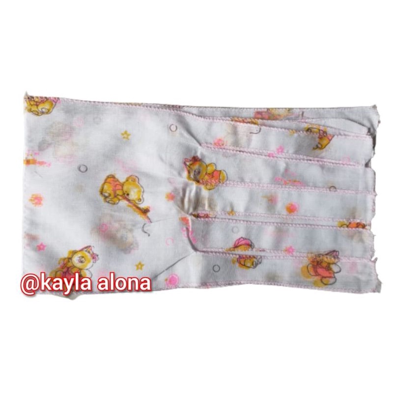 ( GRT 048 )GURITA BAYI PUTIH MOTIF