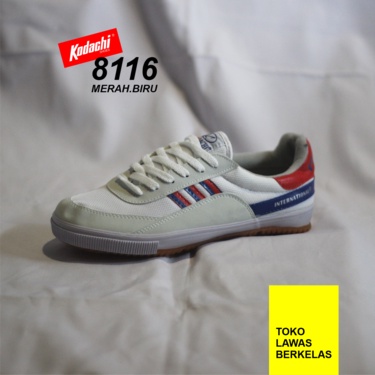 Sepatu Kodachi 8116  Merah Biru - 8116  RED BLUE - Kodachi 8116 BADMINTON OLDSKOOL TOKO LAWAS BERKEL