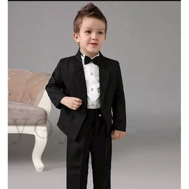 SETELAN JAS TUXEDO ANAK LAKI 2-3 TAHUN BLAZER JAS + KEMEJA + CELANA PESTA ANAK LELAKI LAKI LAKI COWO