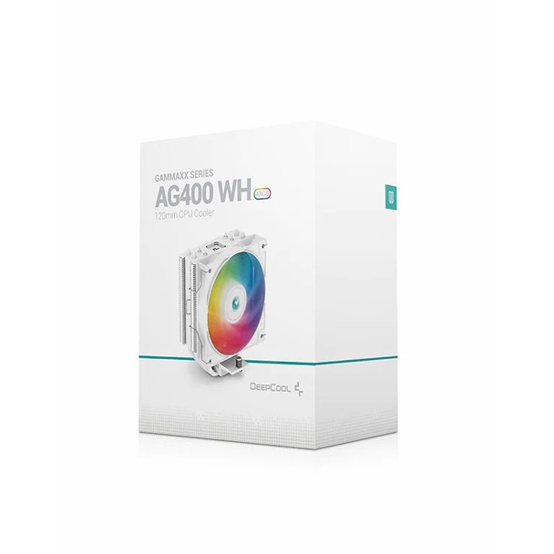 CPU Cooler Deepcool AG400 White A-RGB Efficient 4 Heat Pipes