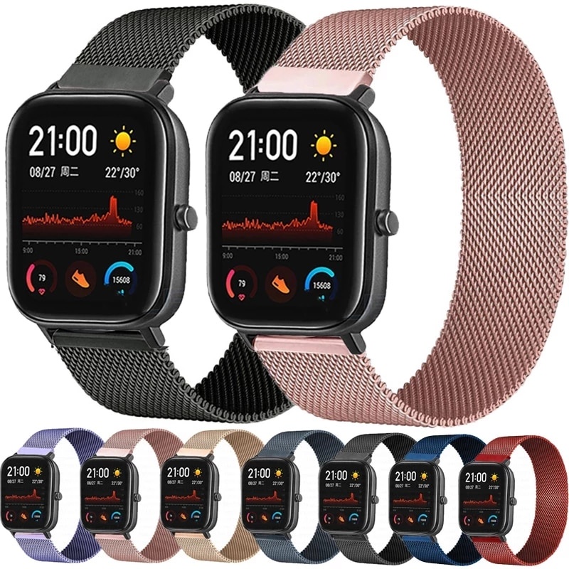 Strap Milanese 20MM Amazfit GTS 3 GTS 2E / Amazfit Bip / Bip U / Bip U Pro / BipLite / Bip S / Amazfit GTR 42mm