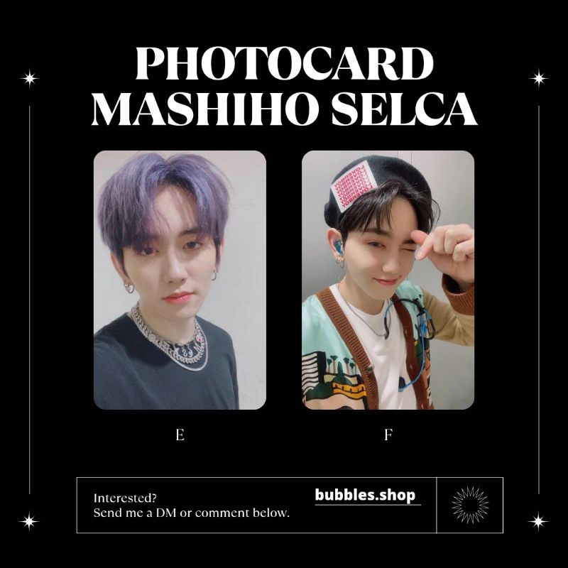 PHOTOCARD UNOFFICIAL MASHIHO TREASURE SELCA