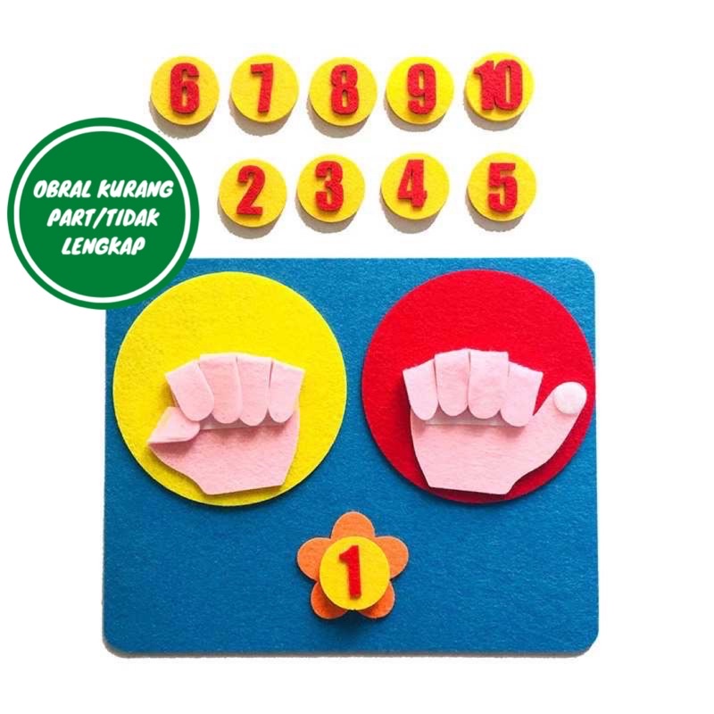 [OBRAL RIJEK] Mainan Anak Montessori Counting Finger Children - SXYX-1904