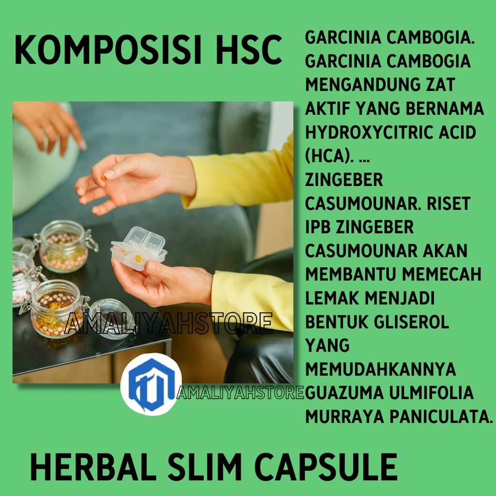 Obat Pengecil Perut Buncit Wanita Dan Pria Hsc Herbal Slim Capsul Obat Diet Herbal Pelangsing Badan Cepat Langsing Alami Rekomendasi Dokter Original Bpom