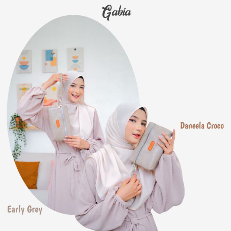 Gabia Pouch Daneela Croco Pouch Besar dan Panjang