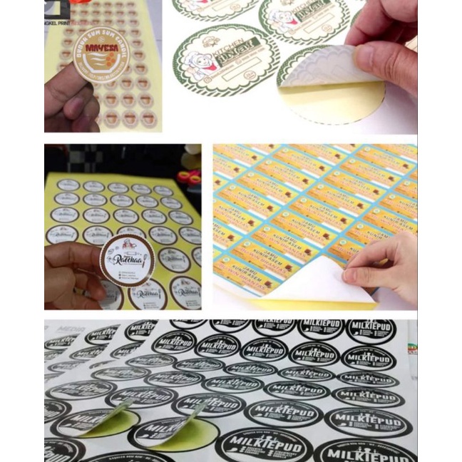

stiker kertas bisa untuk ( label kemasan dll )
