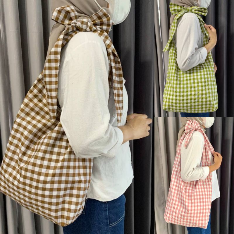 TOTE BAG TARTAN TOTEBAG PITA TOTEBAG KAIN TARTAN TOTEBAG TARTAN TOTE BAG TARTAN TAS TARTAN TAS PITA 