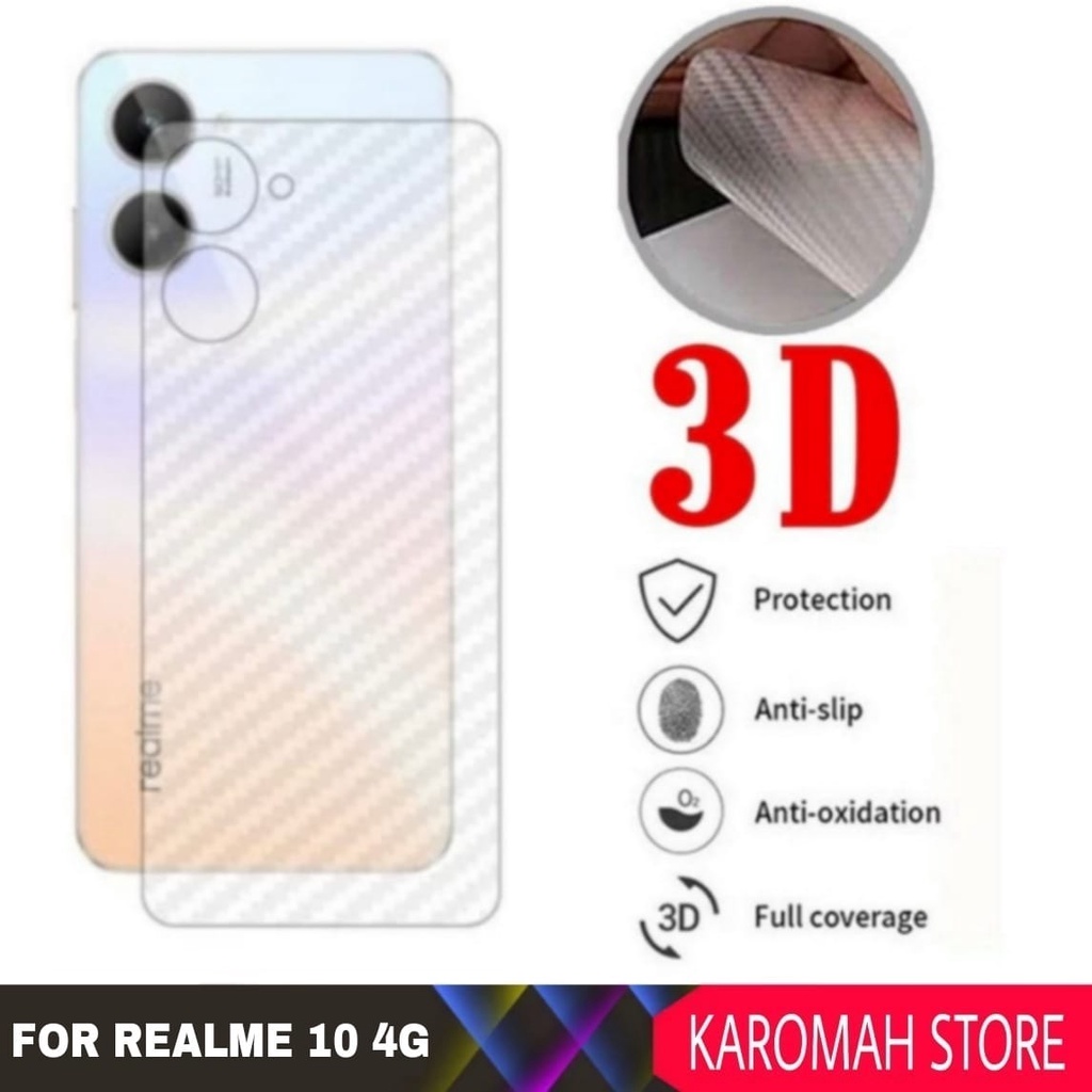 Garskin Carbon REALME 10 4G 2022 Screen Sticker Skin Guard - REALME 10 4G