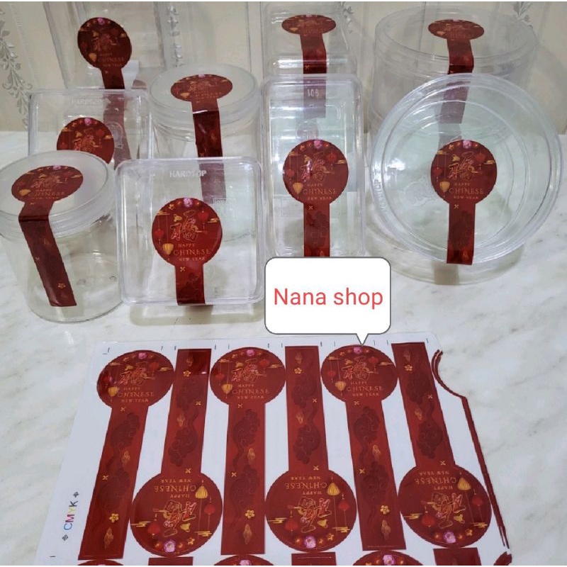 Sticker toples esidi imlek CNY isi 6pcs sticker