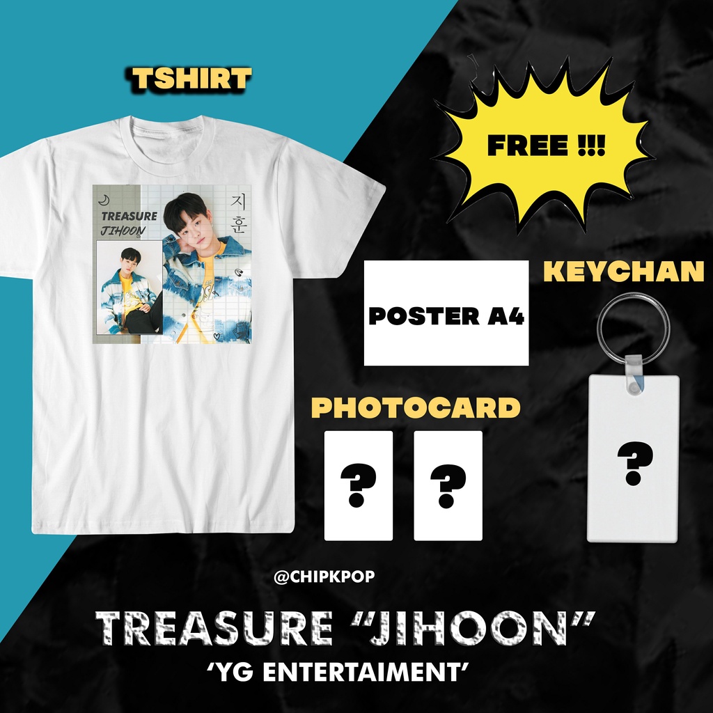 JIHOON TREASURE I KAOS TREASURE I KAOS KPOP MURAH I PHOTOCARD JIHOON TREASURE I BAJU TREASURE I ALBU