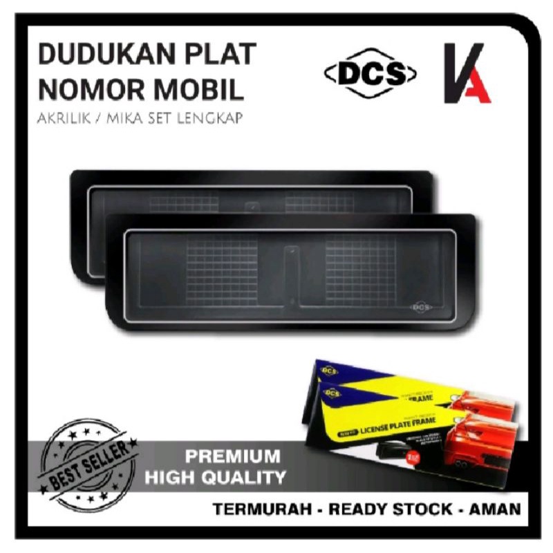 COVER DUDUKAN TATAKAN TEMPAT PLAT NOMOR MOBIL AKRILIK MODEL SLIM