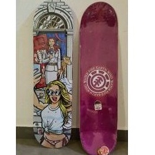 ELEMENT Ori Skateboard Reporter and Beach Girl 8 Inch Deck + Griptape