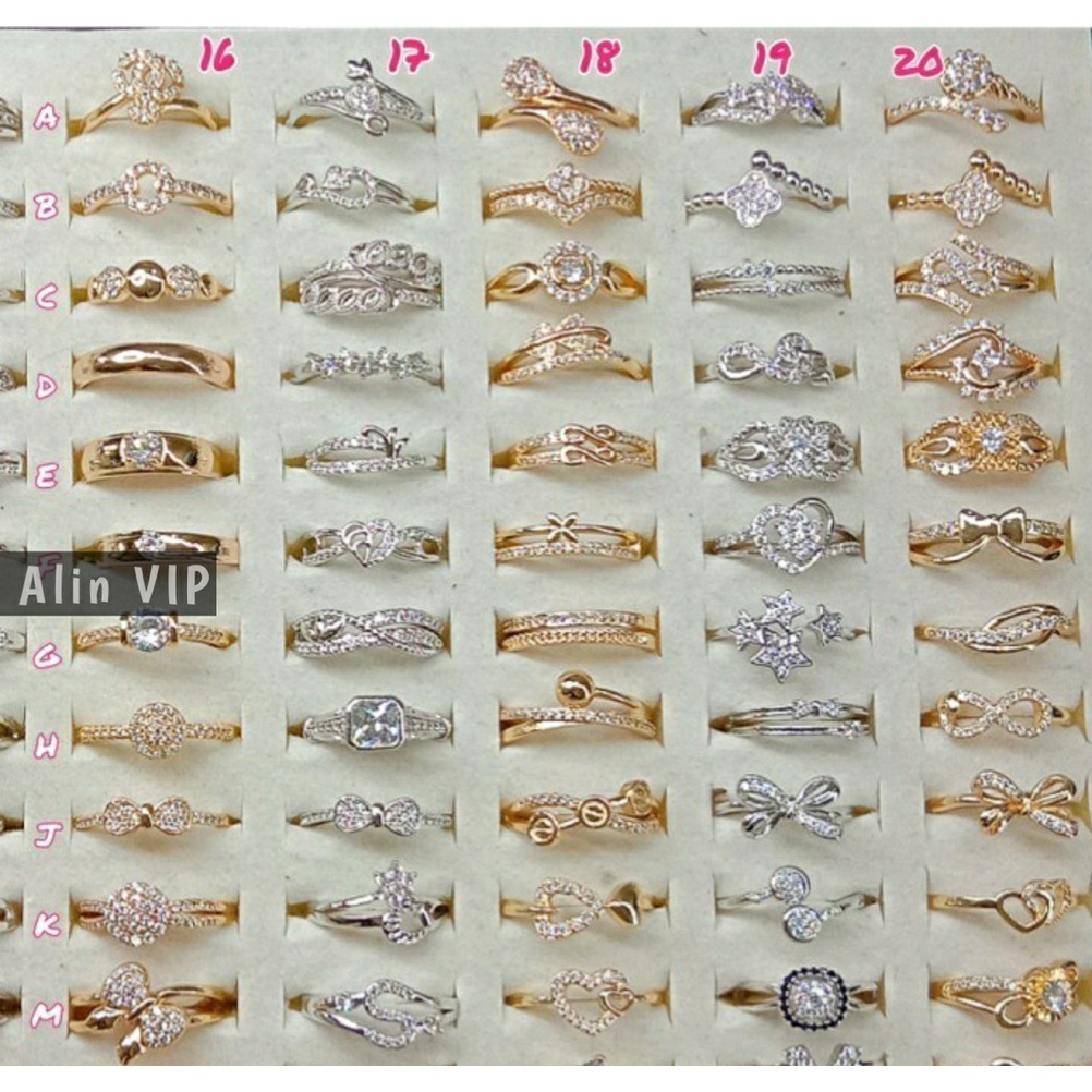 AV30 Grosir Cincin Xuping Dewasa Motif Random