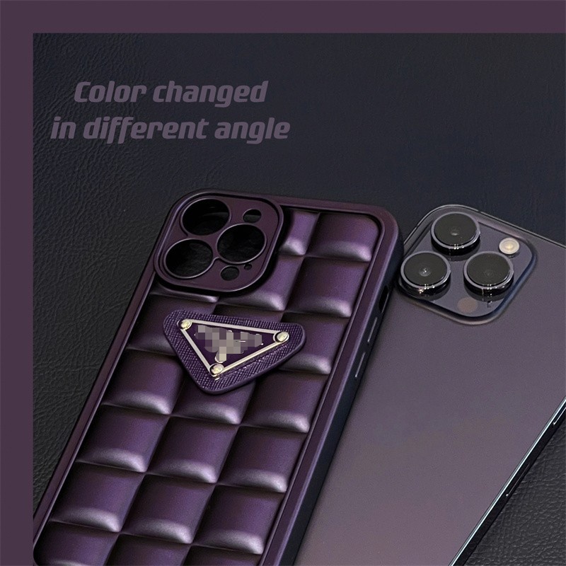 IPHONE Casing Deep Purple Kompatibel Untuk Iphone14 13 12 11 Pro X XS Max XR Desain Fashion Casing Anti Jatuh