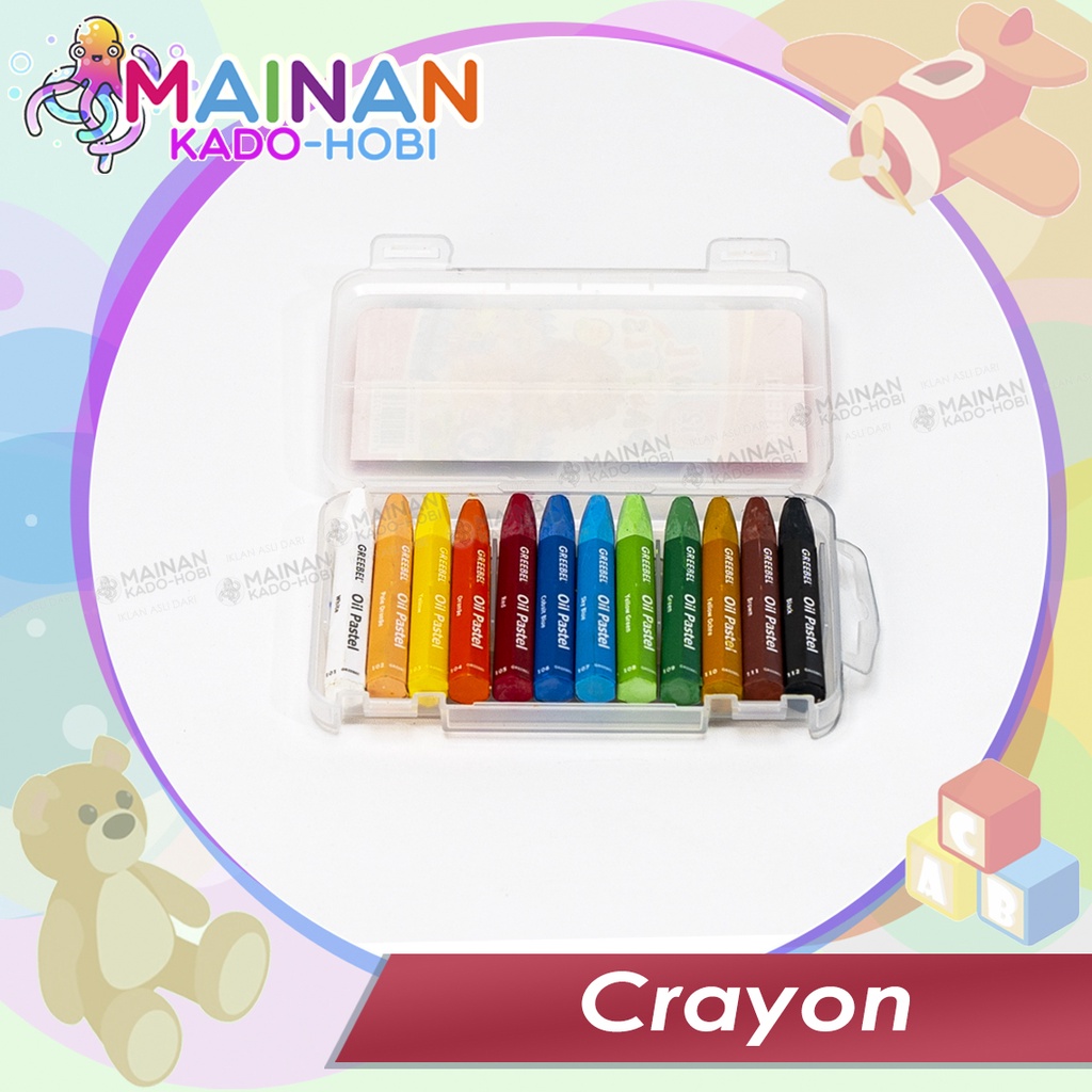 ALAT TULIS STATIONERY GAMBAR MEWARNAI SET CRAYON OIL PASTEL COLOUR