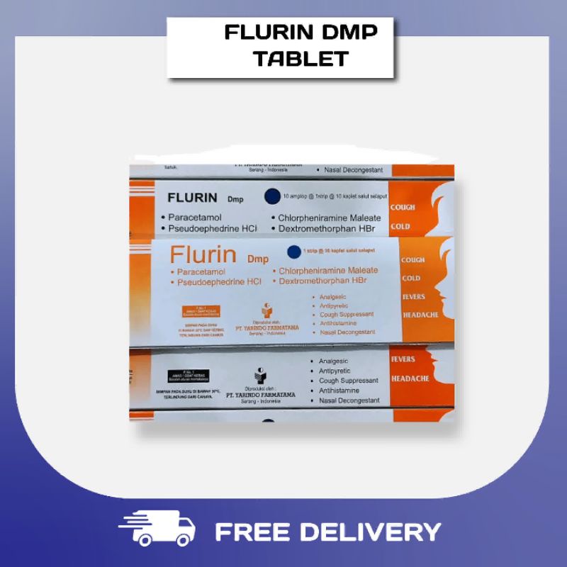 [Kamu Naenyak..... ] FLURIN DMP TABLET BATUK PILEK DEMAM