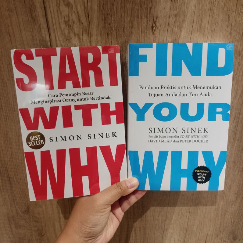Preloved and New - Start With Why dan Find Your Why - Simon Sinek Original Bahasa Indonesia