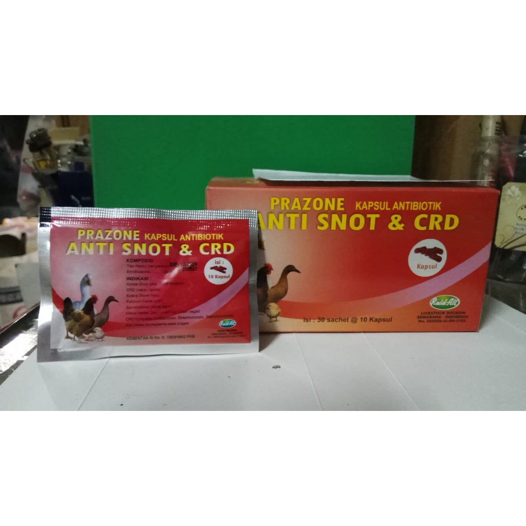 Obat Pilek Ayam Bebek Anti Snot Crd Prazone