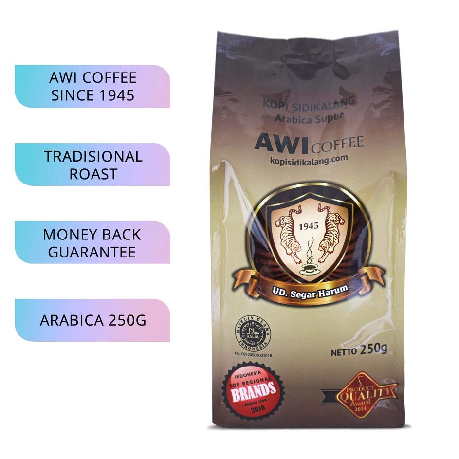 

5.5 COD Awi Kopi Sidikalang Arabica Super 250Gr Bubuk | Coffee | Powder | Kopi Tradisional Medan