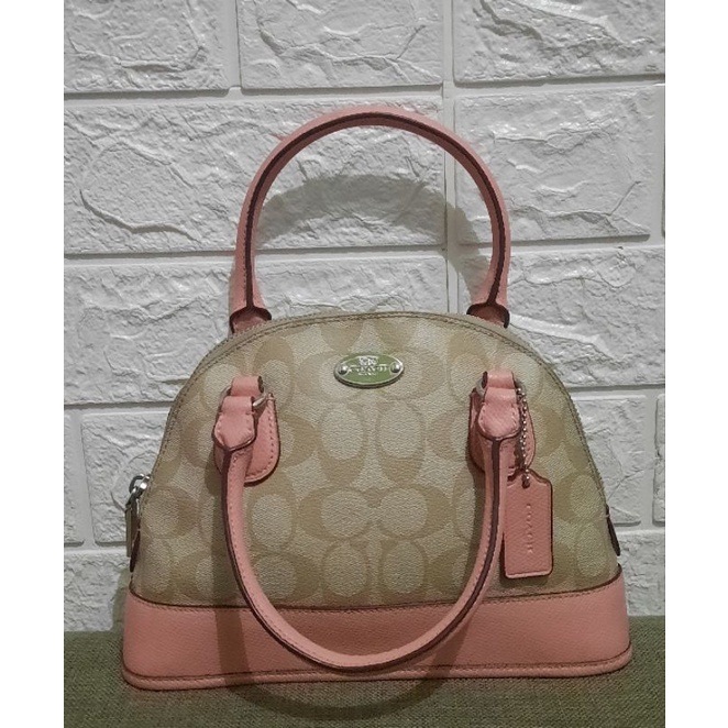 Coach Signature Preloved Second Bekas Model Alma Sierra Handbag Top Handle