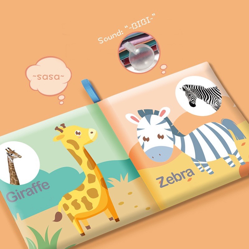 Baby Early Education SOFT BOOK / buku bantal bayi / buku cerita bayi bahan kain anak/ pillow book Mainan Edukasi Karakter Anak Balita Belajar Cerita (BIC)