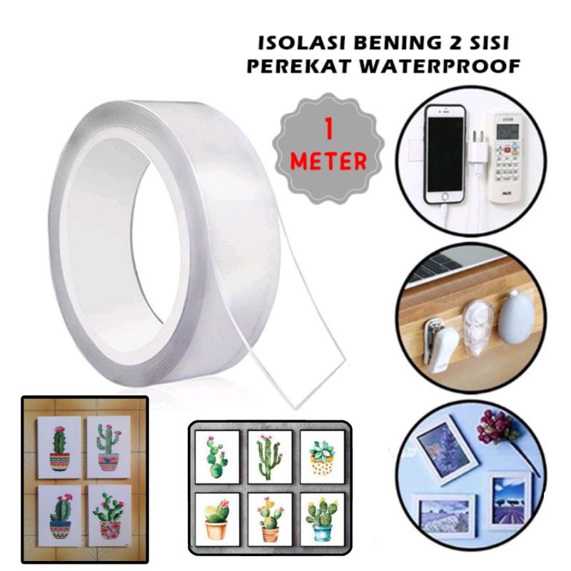 

Double Tape Nano Gel Isolasi Bening 2 Sisi