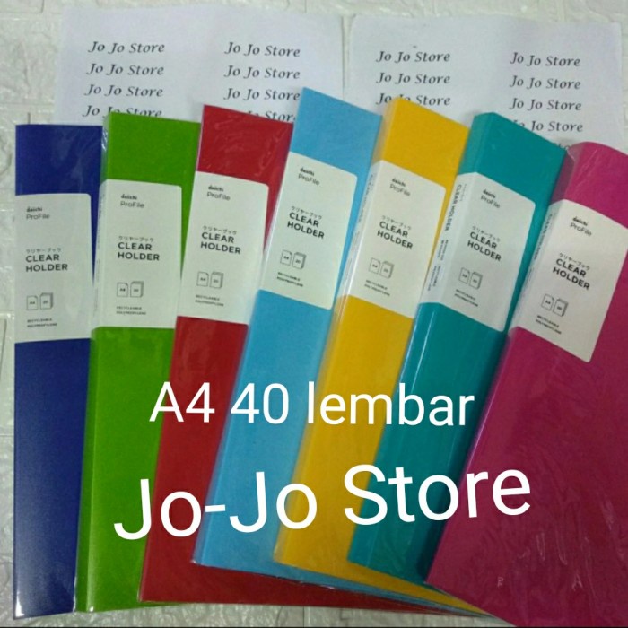 

✨NEW✨ - Daiichi Clear Holder Display Album A4- 40 Pocket DPR06A4-60