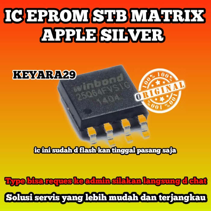 ic eprom stb matrix apple silver siap pakai