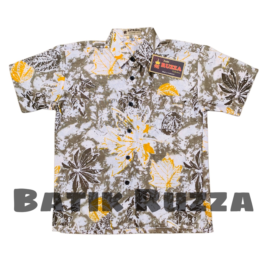 RUZZA Batik Anak Ukuran 0-15 Tahun Kemeja Motif Mega Mendung Merah Marun Maroon Biru Dongker Navy Hijau Botol