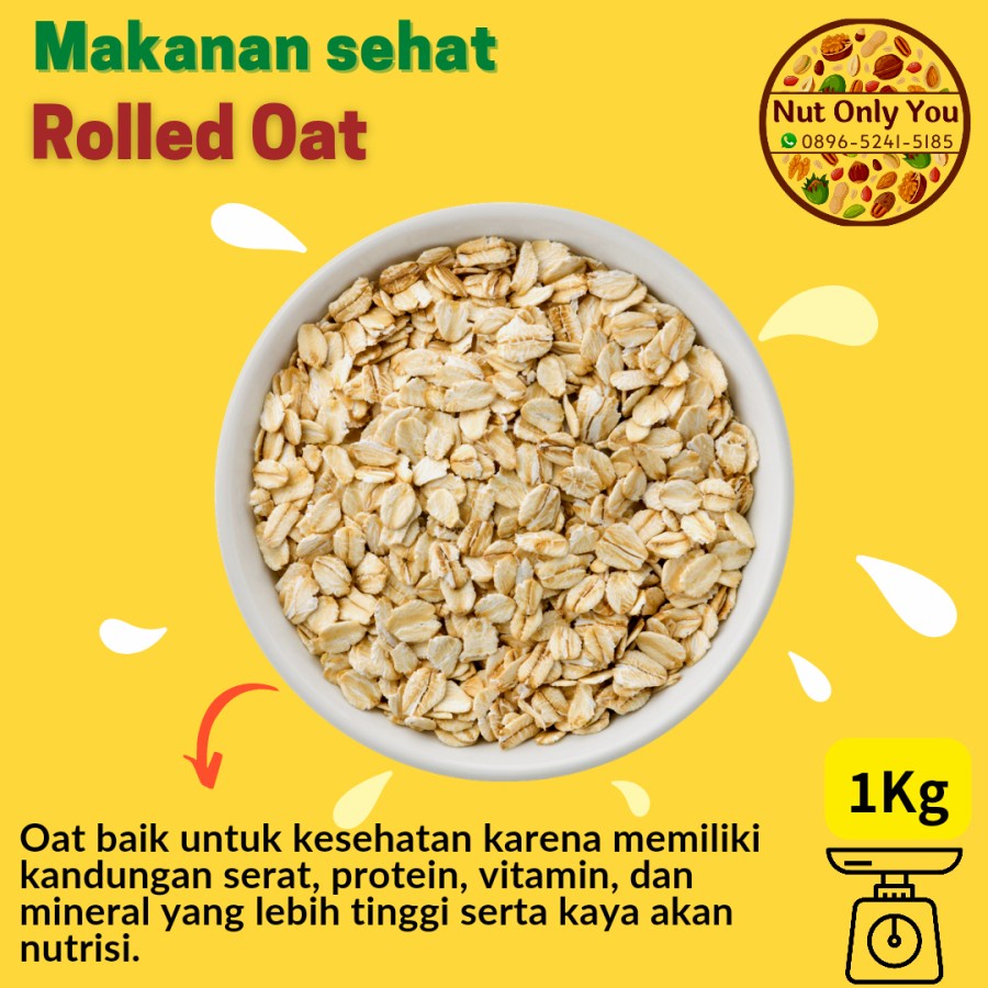 

Gandum Utuh Regular Rolled Oat kemasan 1 kg