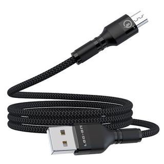 LOG ON KABEL CHARGER MICRO USB 3A LOG ON MAXIMUS QUALCOMM 4+ LO-CB69 KABEL DATA CABLE SUPPORT FAST CHARGING