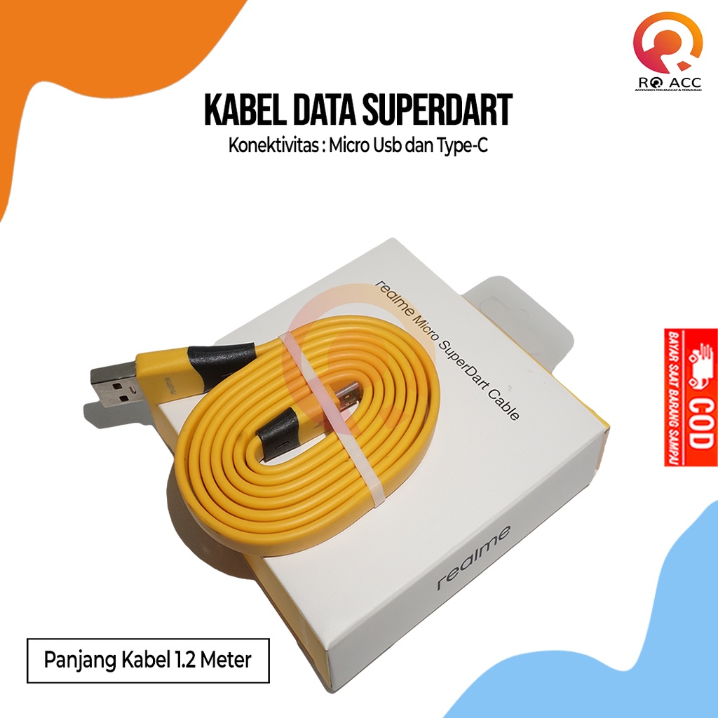 [RO ACC] KABEL DATA CHARGER REALME SUPERDART FAST CHARGING